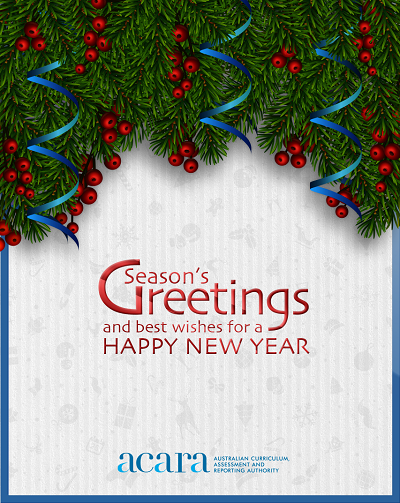 ACARA Christmas card 2018