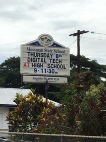 Connecting with local primary schools at Mossman State School
