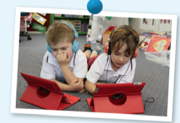 Kids with computer Kids with computer
